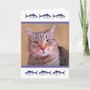 Carte Photo personnalisée Chat papa Anniversaire