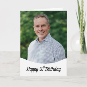 Carte Photo personnalisée Chic Brother 50e anniversaire