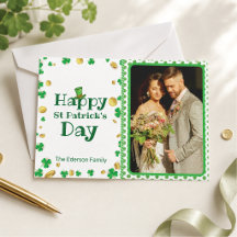 Carte photo personnalisée de la Saint-Patrick 