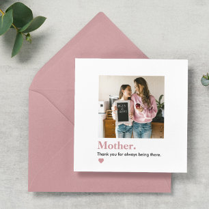 Carte Photo personnalisée de maman Merci