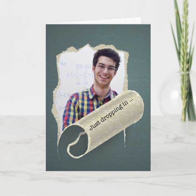 Carte Photo personnalisée de vous à l'université (Devant)