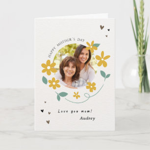 Carte Photo personnalisée Fête des mères Amour Maman