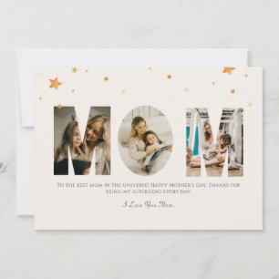 Carte Photo personnalisée Fête des mères Amour Maman