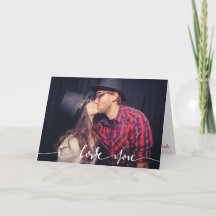 Carte Photo Personnalisée 'Je T'Aime'