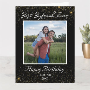 Carte Photo personnalisée Joyeux anniversaire meilleur B