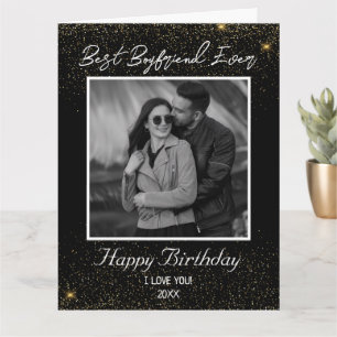 Carte Photo personnalisée Joyeux anniversaire meilleur B
