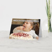 Photo personnalisée Mème de gâteau de manger drôle