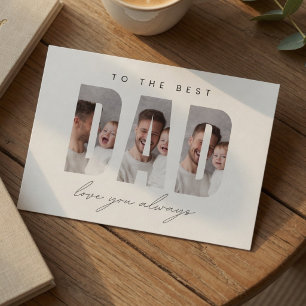 Carte photo personnalisée pour Papa Meilleur Pap