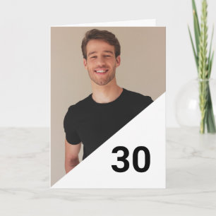 Carte Photo personnalisée spéciale Son 30e anniversaire
