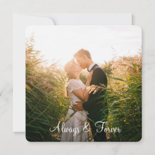 Carte photo personnalisée "Toujours & Toujours"