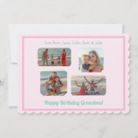 PHOTO Pink Border Scallop Anniversaire