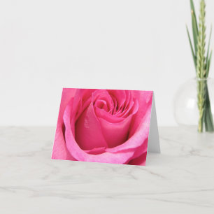 Carte Photo Pink Rose Wedding