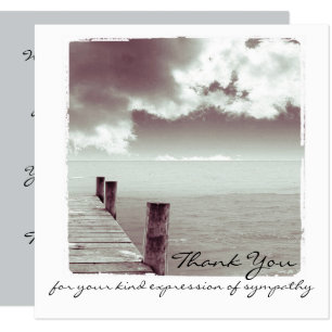 Carte photo plat de Merci de sympathie