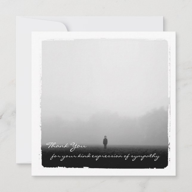 Carte photo plat de Merci de sympathie (Devant)