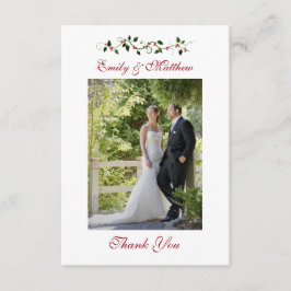 Carte Photo Plate de Remerciement de Mariage de Va