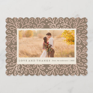 Carte photo reconnaissant d'automne