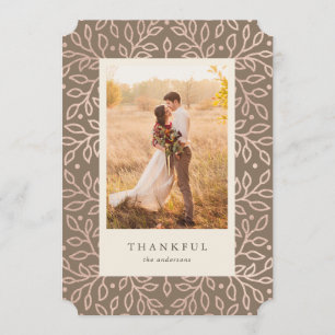 Carte photo reconnaissant d'automne