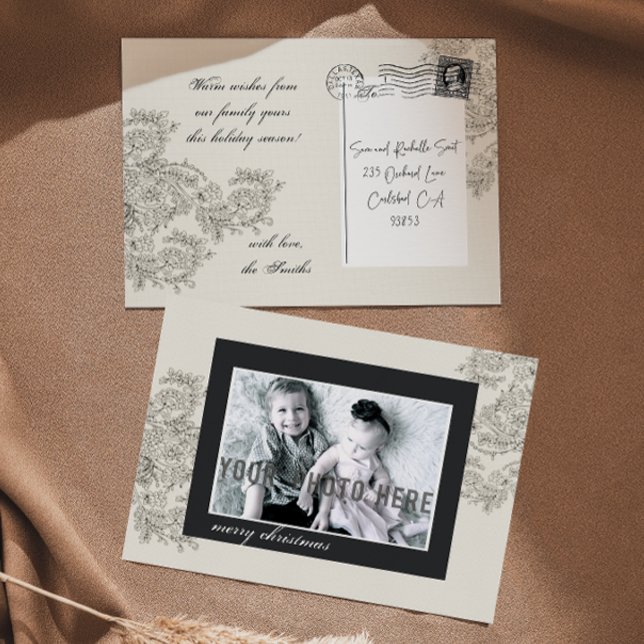 Carte photo recto verso personnalisable (Créateur téléchargé)