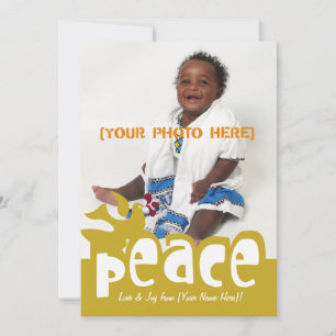 Carte photo Retro Peace & Joy