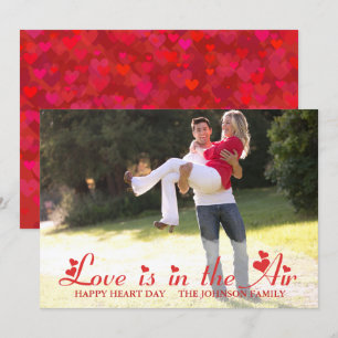 Carte photo Saint-Valentin Cœur Rouge