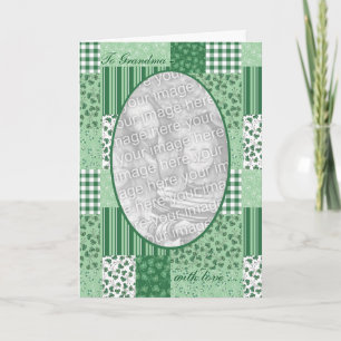 Carte photo Shamrock de la fête de la Saint Patric