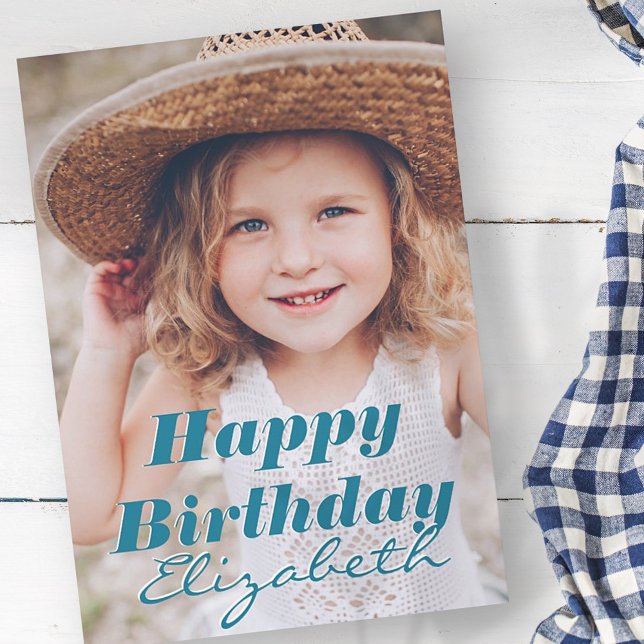 Carte Photo simple moderne Accueil d'anniversaire (Créateur téléchargé)