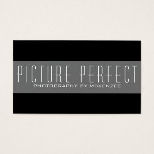 Carte photo simple Photographe noir