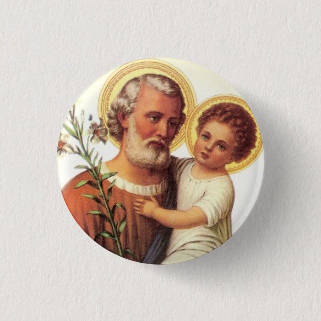 Carte Photo St Joseph et l'enfant Jésus (Devant)