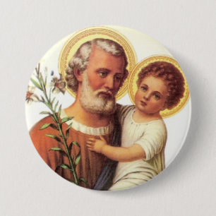 Carte Photo St Joseph et l'enfant Jésus