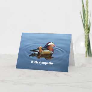 Carte Photo Sympathy de Wildlife Colorful Duck Blue Wate