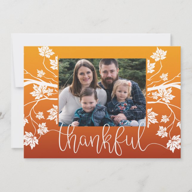 Carte Photo Thanksgiving (Devant)