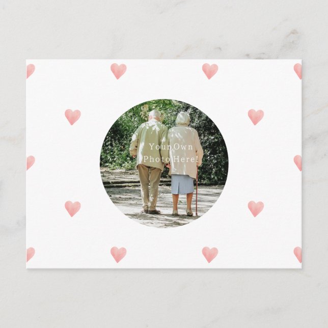 Carte Photo Valentine personnalisée le jour du jou (Devant)