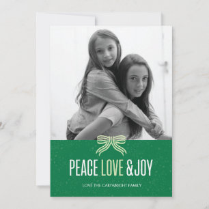 Carte photo verte Gift