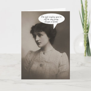 Carte Photo Vintage amusante sur l'anniversaire brutal d