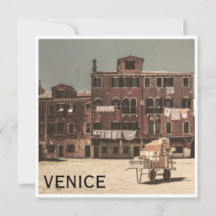 Carte photo vintage de Venise