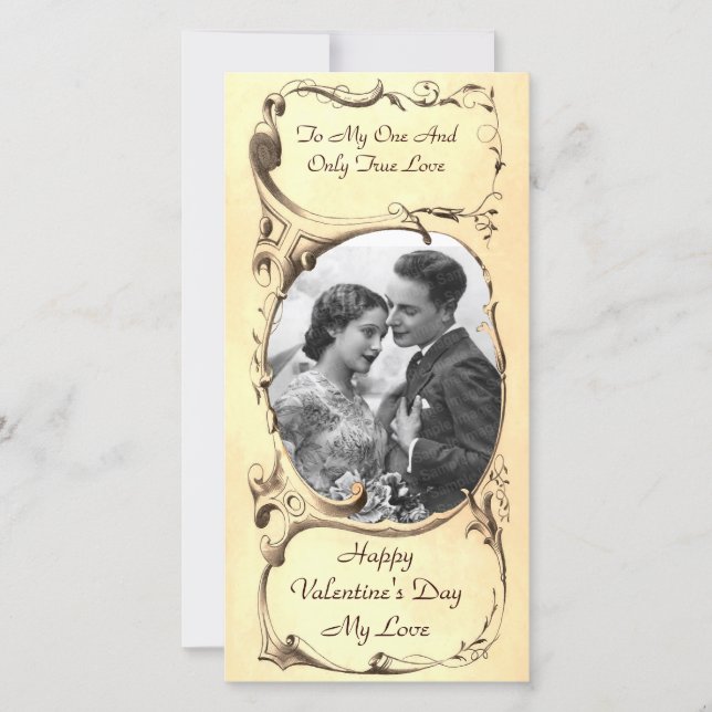 Carte photo vintage Valentine (Devant)