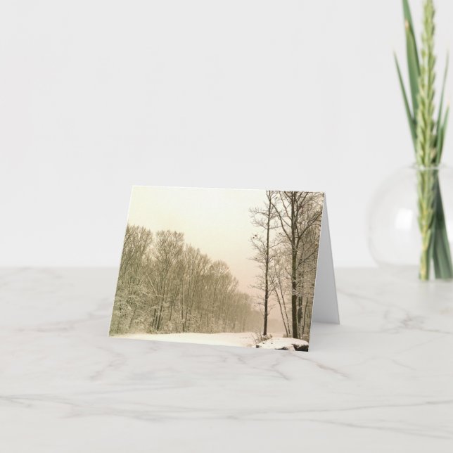 Carte Photo "Winter Wonderland" (Devant)