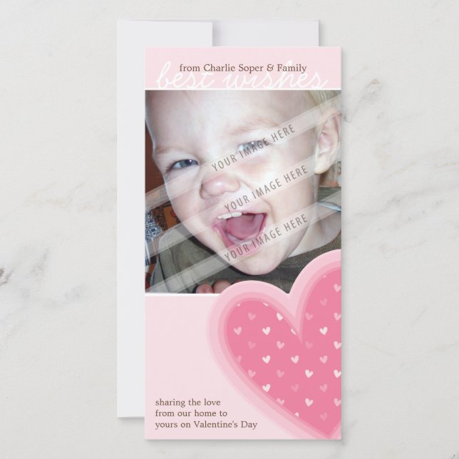 CARTE PHOTOCARD DE LA JOURNÉE DE VALENTINE :: Coeu (Devant)