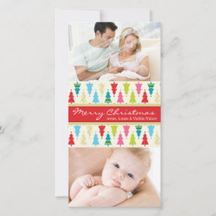CARTE PHOTOCARD DE VACANCES COLORÉE :: patternedxm