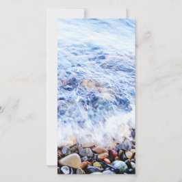 Carte Photocard eau bleue et petit vague