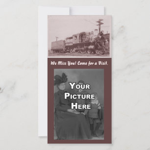 Carte Photocarte Baldwin Locomotive vintage
