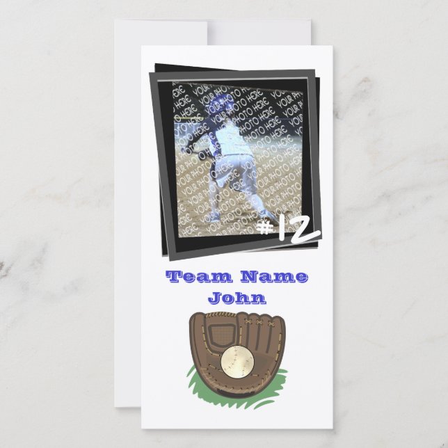 Carte Photocarte de baseball (Devant)