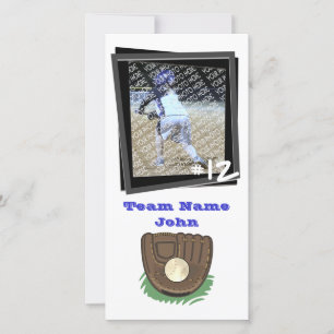 Carte Photocarte de baseball