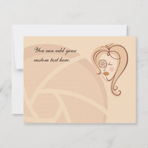 Carte Photographe féminine