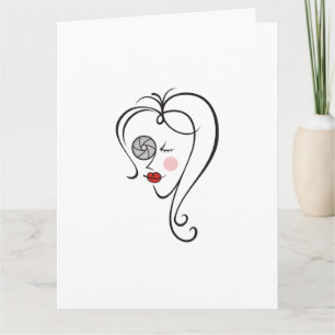 Carte Photographe féminine