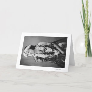 Carte Photographe hawaïen Hula Dancer