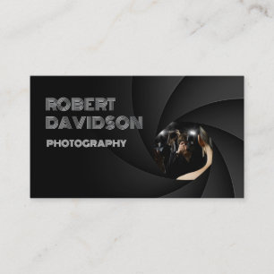 Carte Photographe Simple Black The Lens Focus