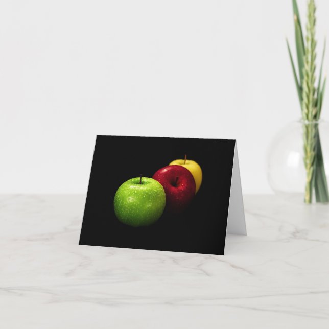 Carte photographie de fruit de pomme (Devant)