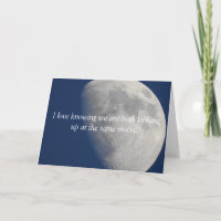 Photographie de la lune, romantique vous manquant