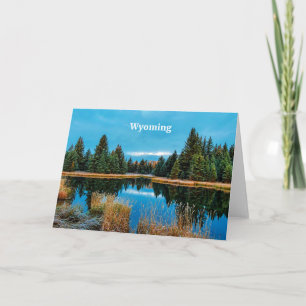 Carte Photographie de paysage du Wyoming